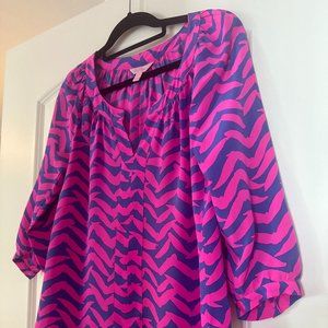 Lilly Pulitzer silk blouse size small